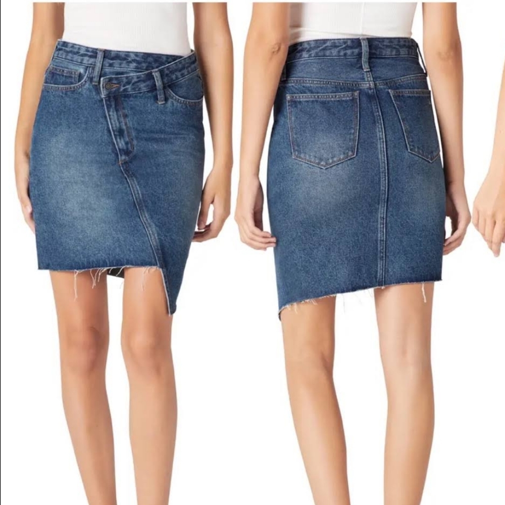 Sam Edelman Blue Asymmetrical Skirt
